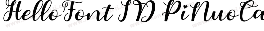 HelloFont ID PiNuoCao 75字体转换